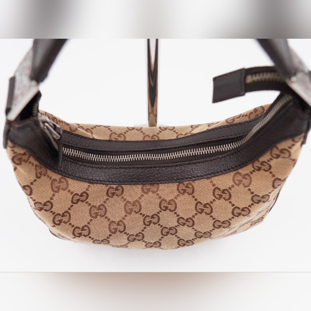❌️❌️SOLD❌️❌️CG20 💟 Gucci GG Canvas Small Hobo Sherry Line - Picture 8 of 11